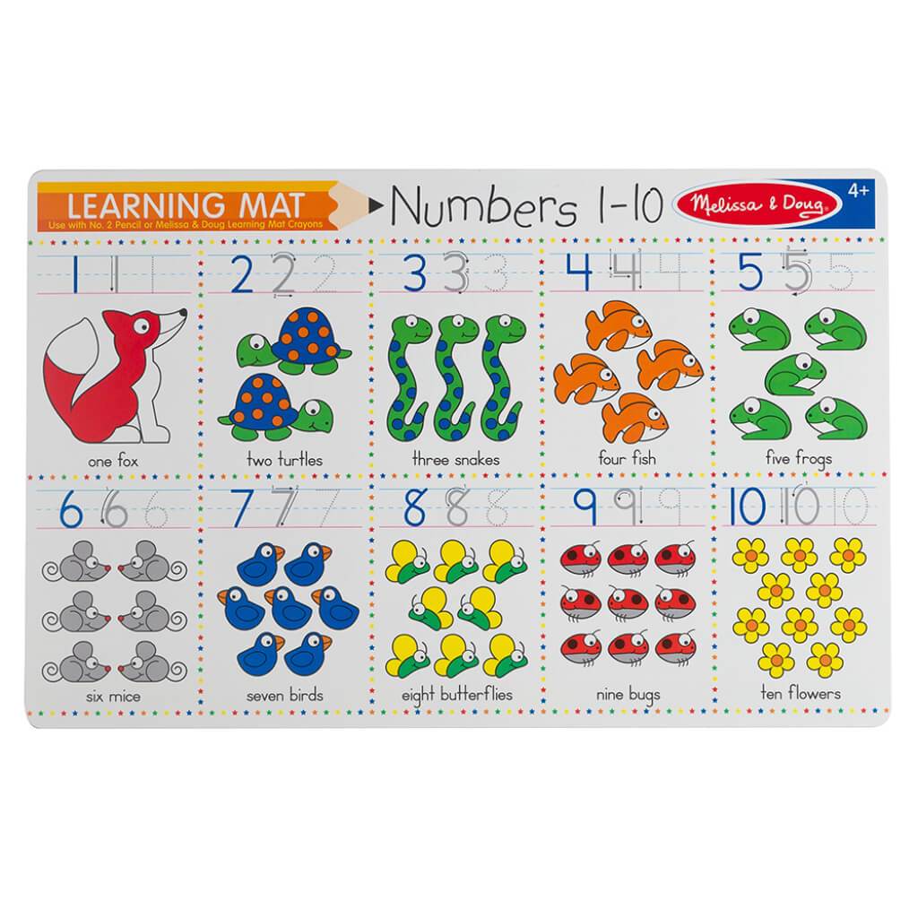 Write-A-Mat Numbers 1-10 