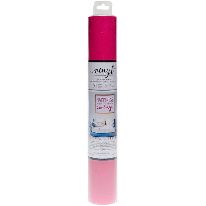 Lollipop Vinyl Solid 12in x 48in- Dark Pink