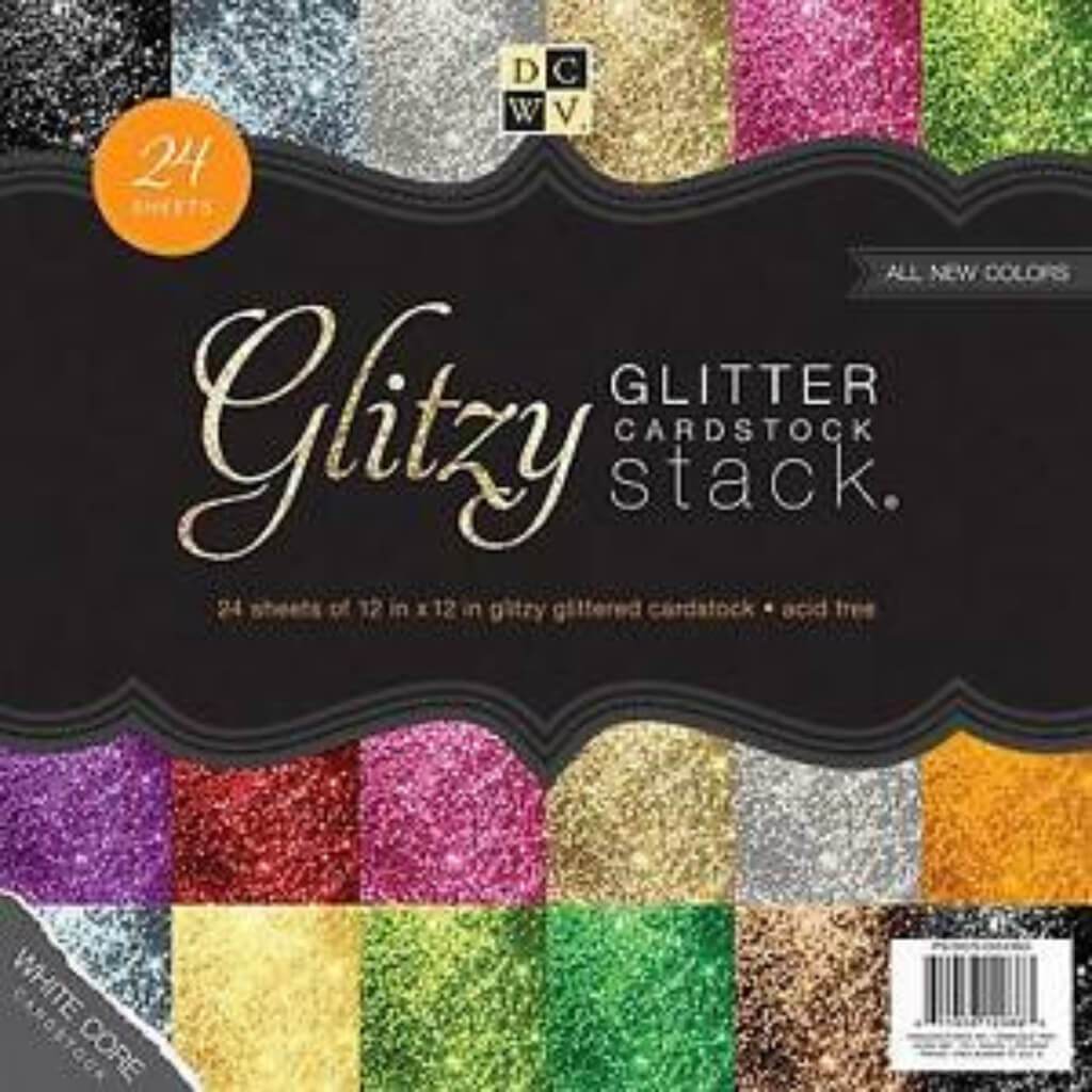 Cardstock Stack Glitter 12in x 12in