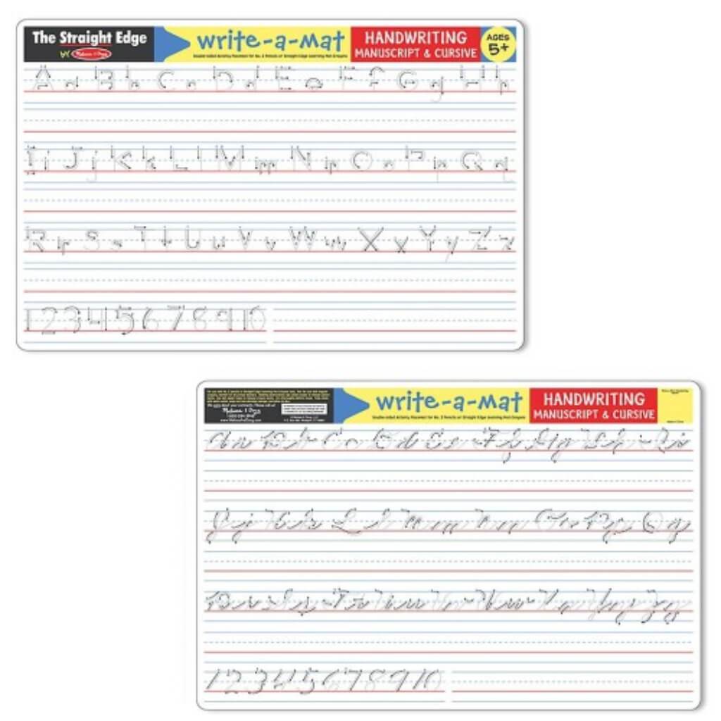Write-A-Mat Hw Manuscript &amp; Cursive