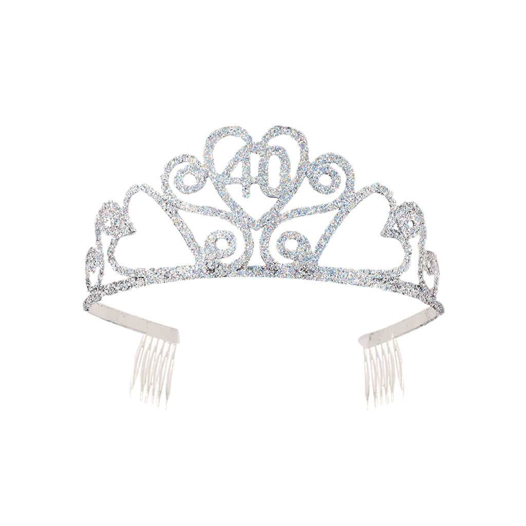 GLITTER BIRTHDAY TIARA 40 