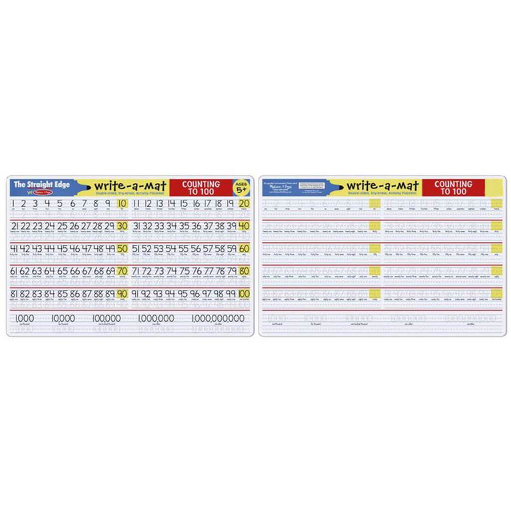 Write-A-Mat Counting To 100 