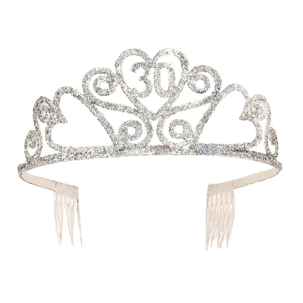 GLITTER BIRTHDAY TIARA 30 