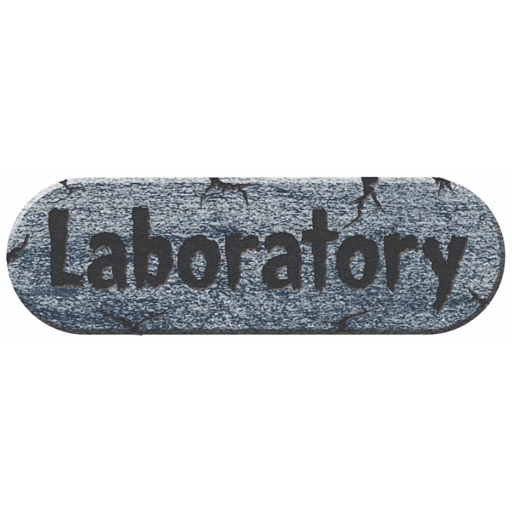 Laboratory Sign Foam Plaque