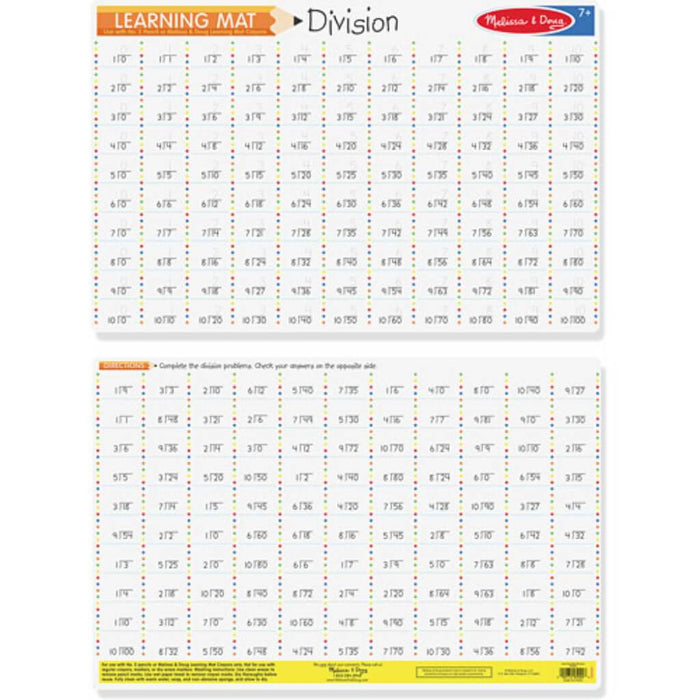 Write-A-Mat Division Problem