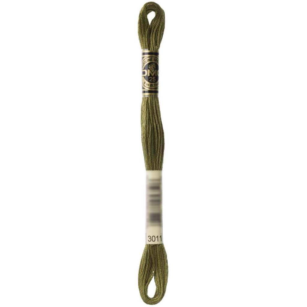 Dmc Floss Dark Khaki Green Green 