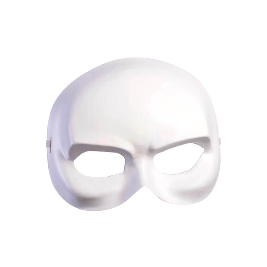 White Half Mask