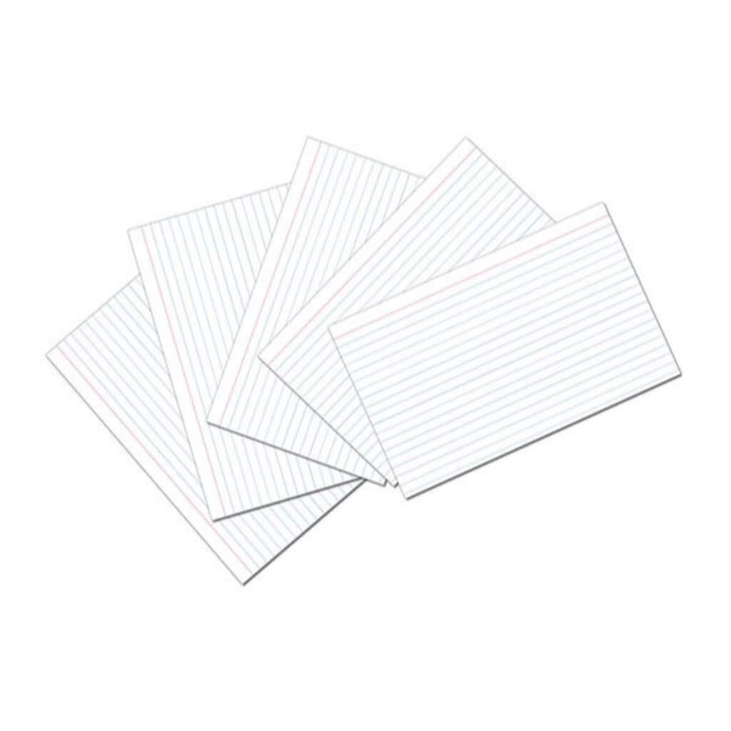 Index Cards 100ct 5in x 8in White