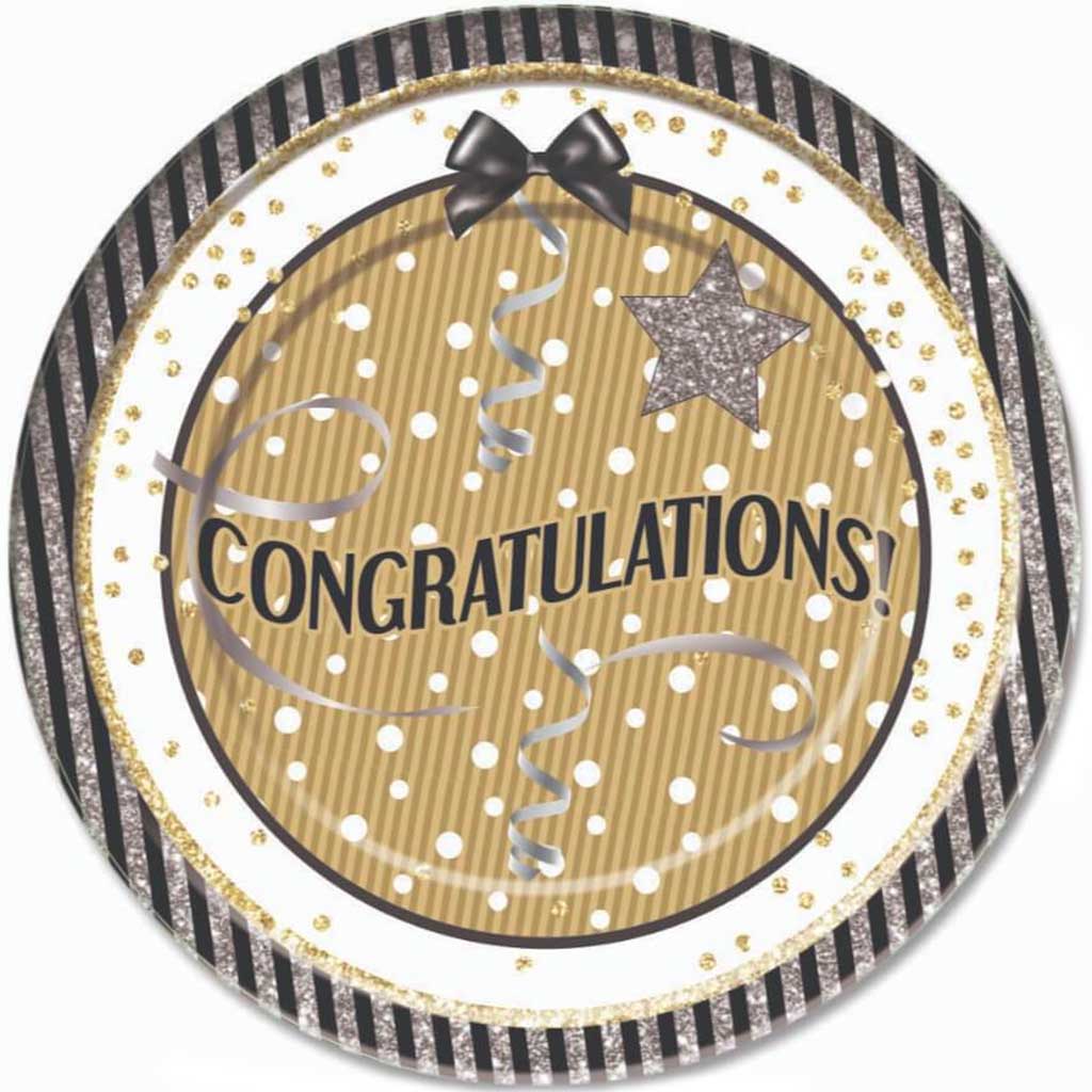 Congratulations Dinner Plates