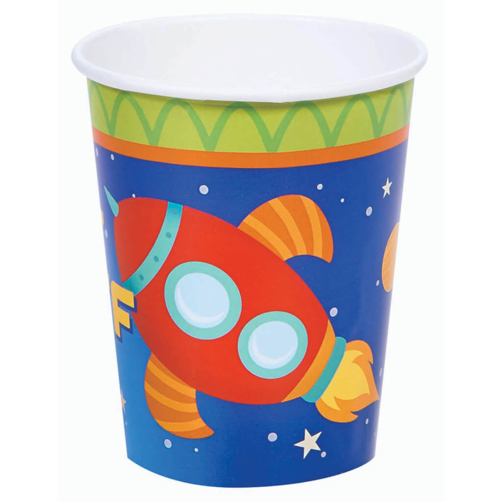 Rocket to Space Paper Cups 9oz