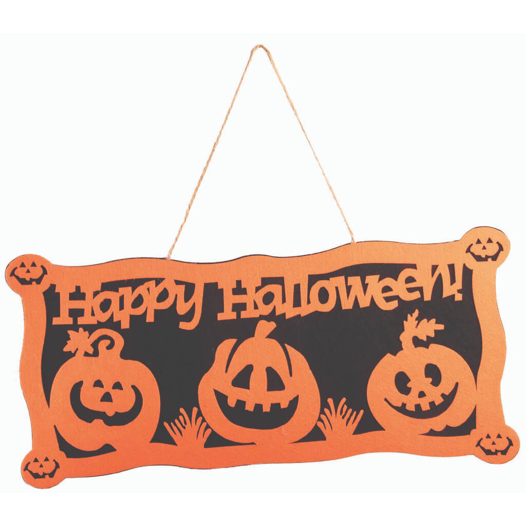 Halloween Felt Sign