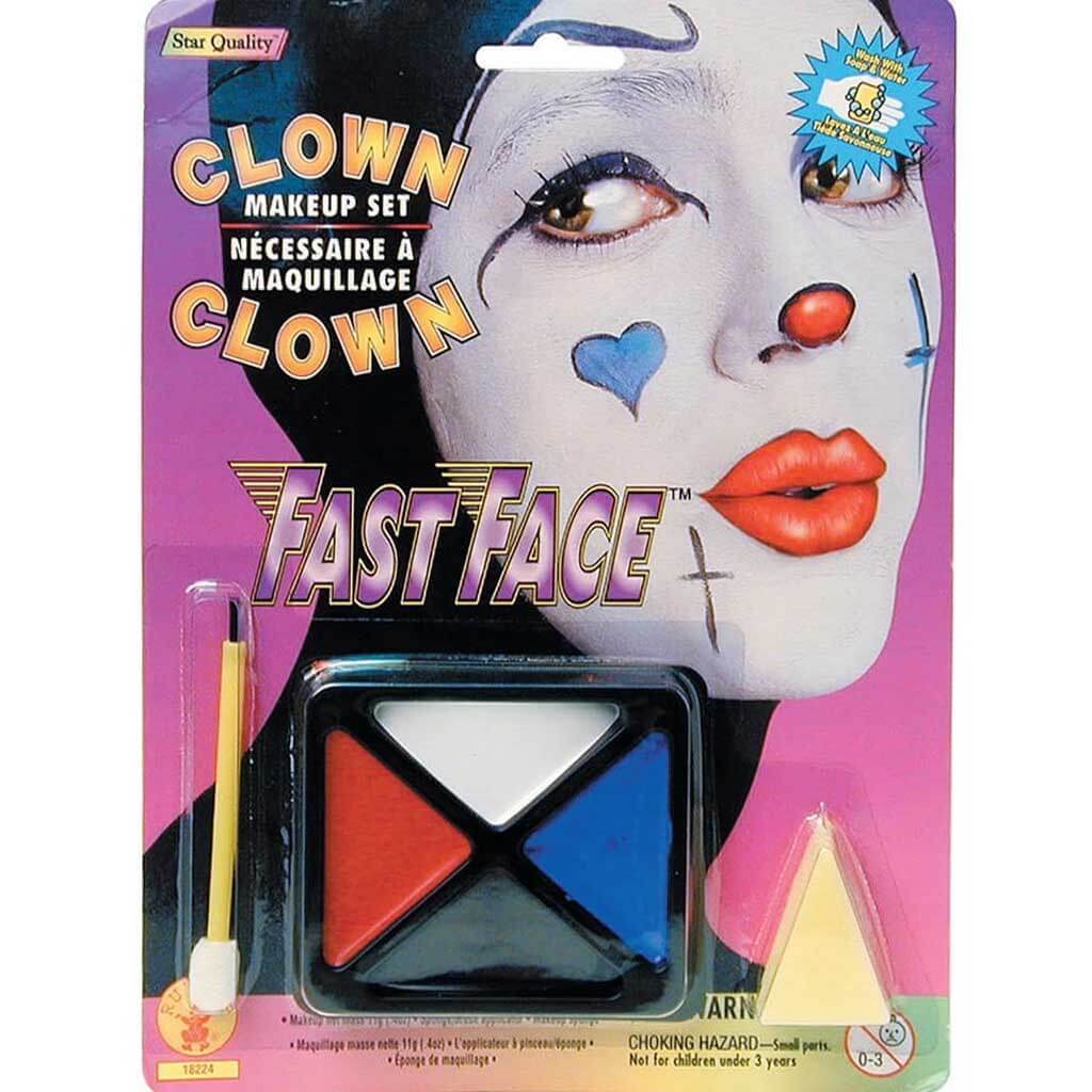 Fast Face Make Up Clown