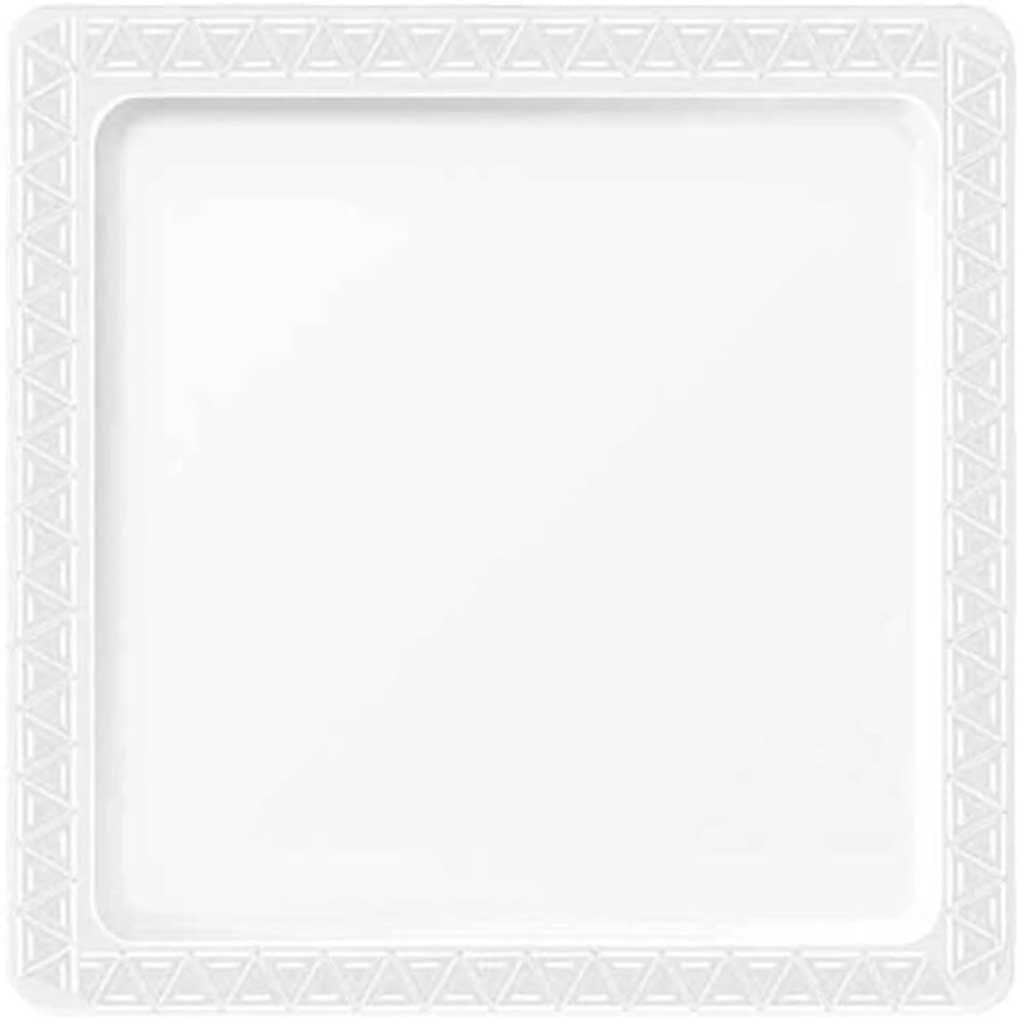 Clear Plastic Plate Square 12pack 7in