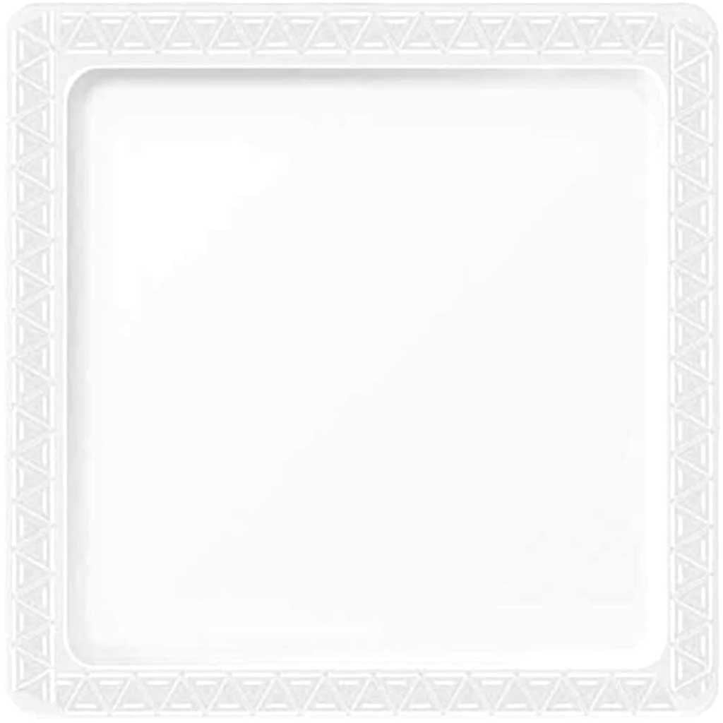 Clear Plastic Plate Square 8 pack 9in