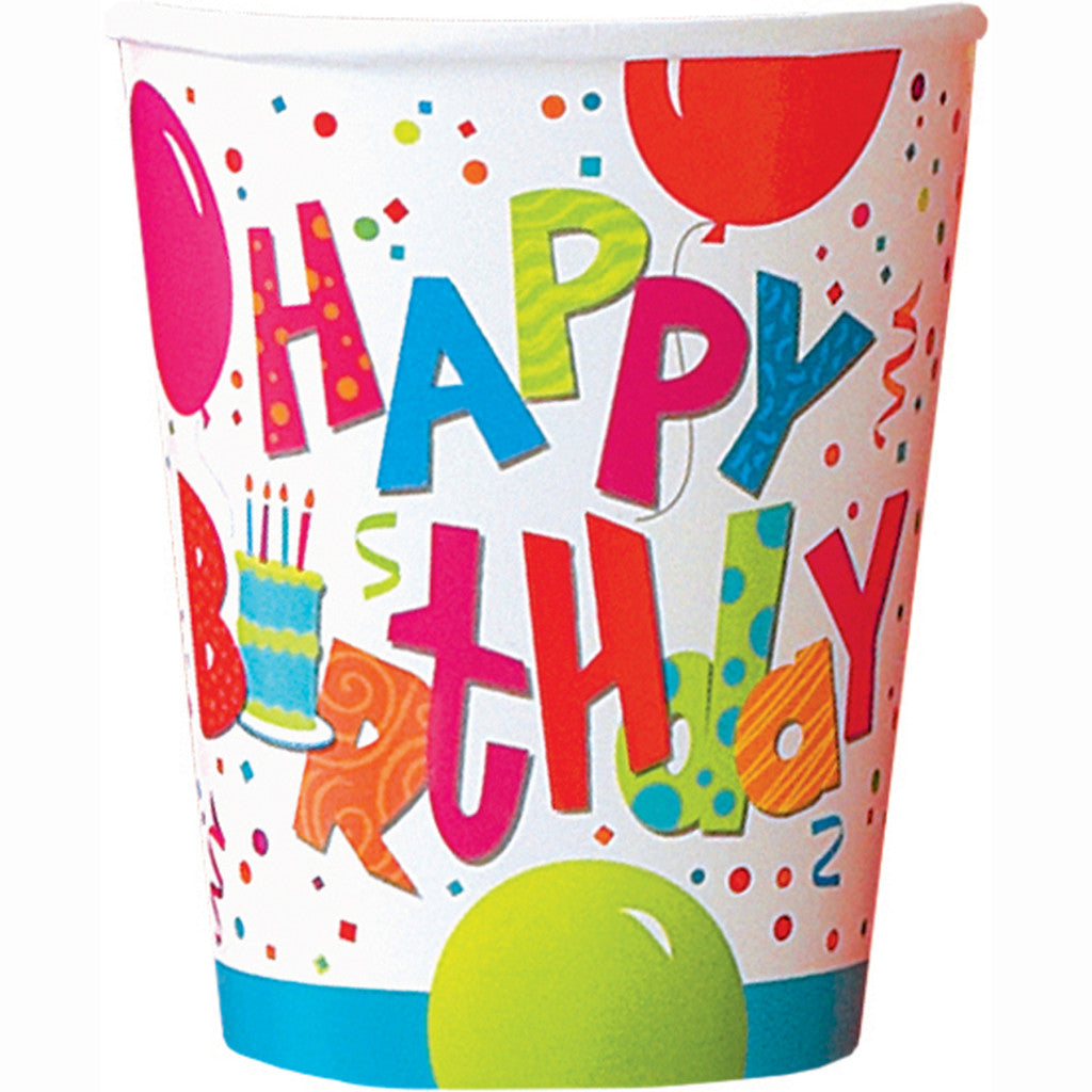 Birthday Jamboree 9oz Cups, 8ct 