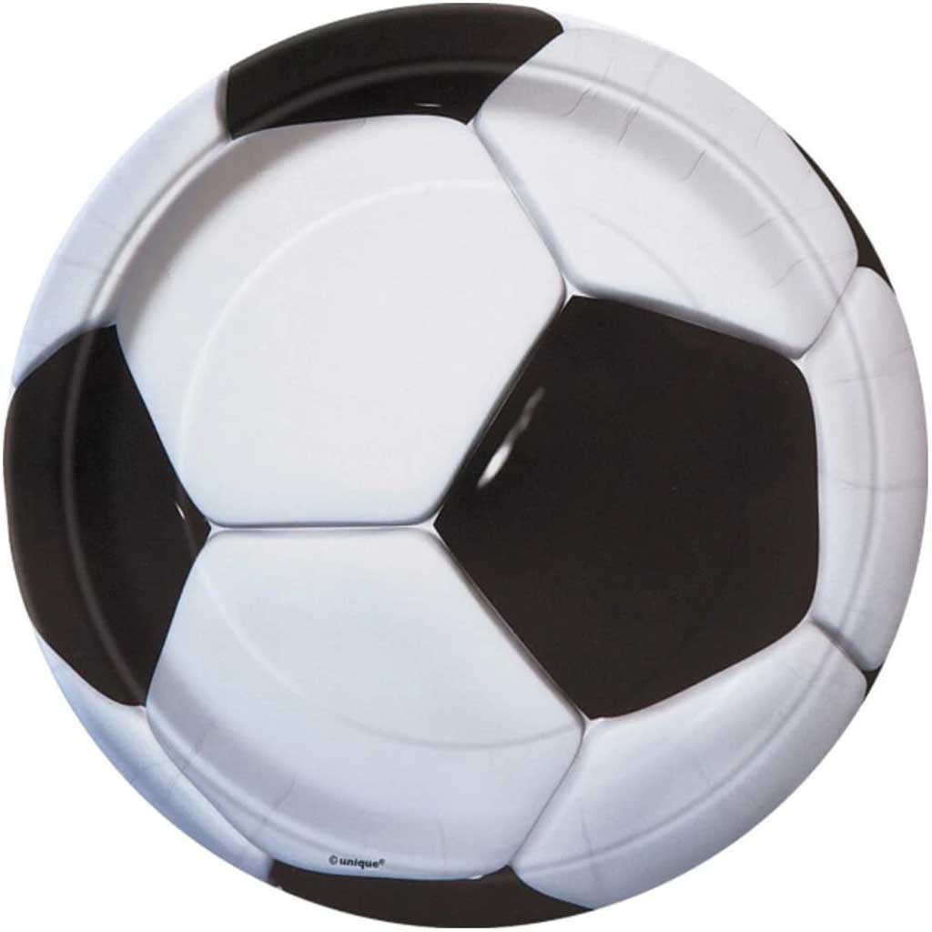 Soccer Party Paper Plates 8ct