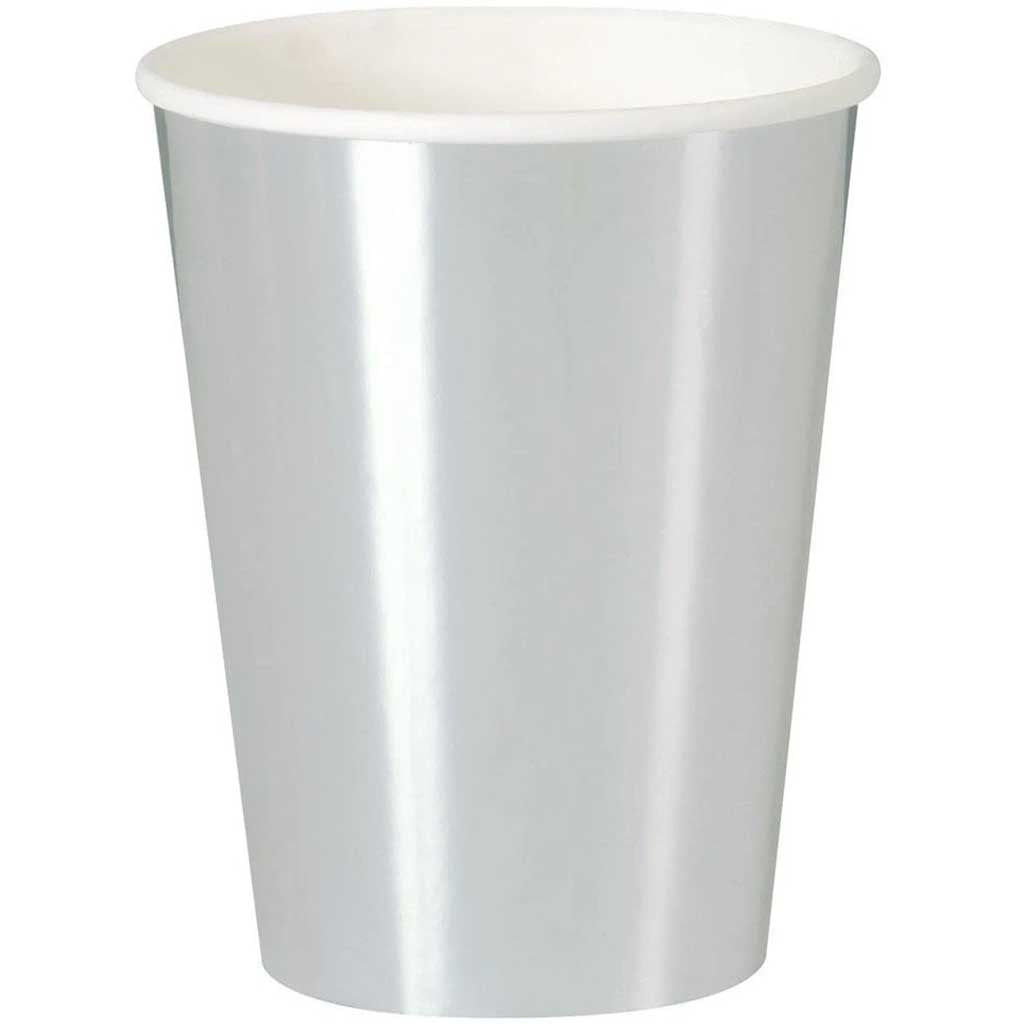 Silver 12oz Cups, 8ct 