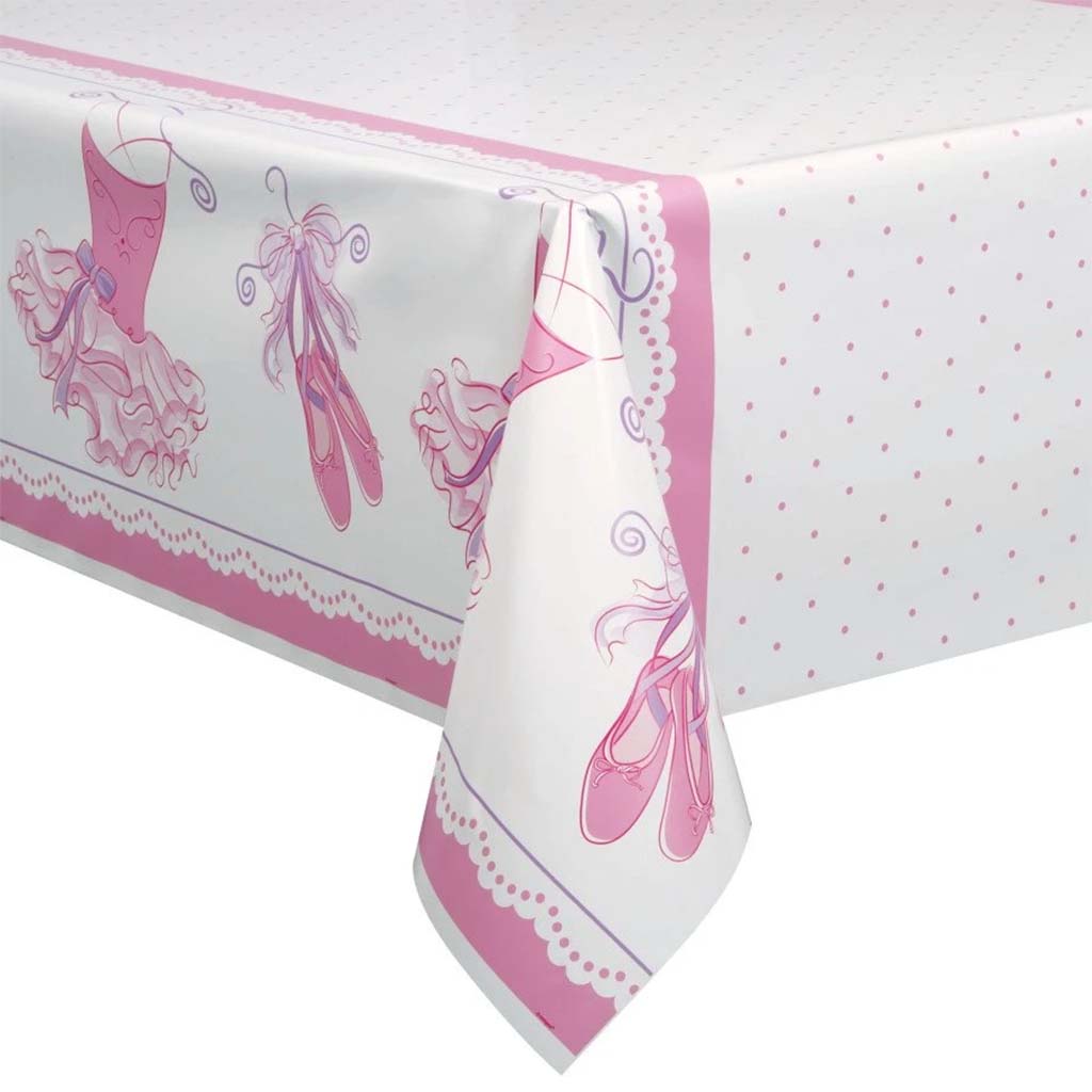 Rectangular Table Cover 54in x 84in Pink Ballerina 