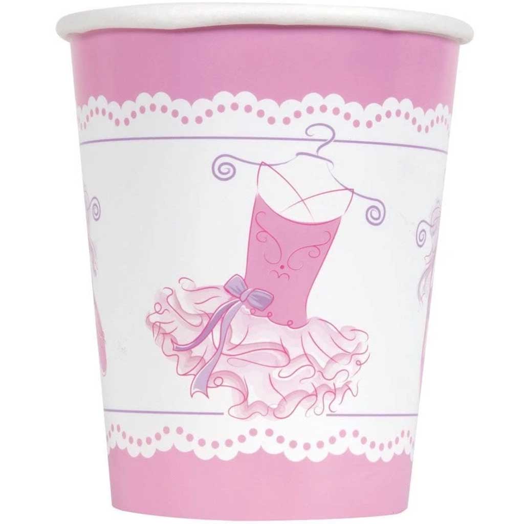 Pink Ballerina 9oz Cups, 8ct 