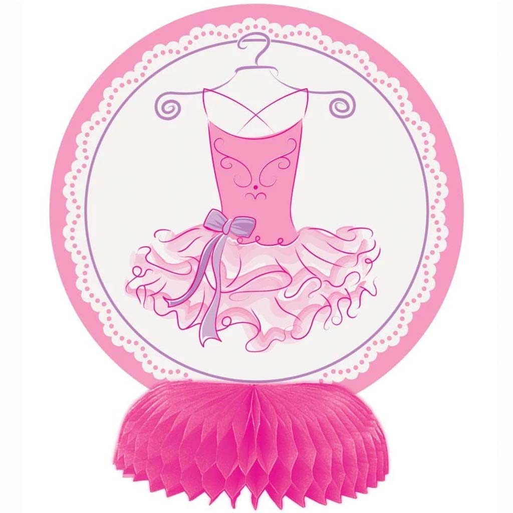 Mini Honeycomb Decorations 4ct, Pink Ballerina 