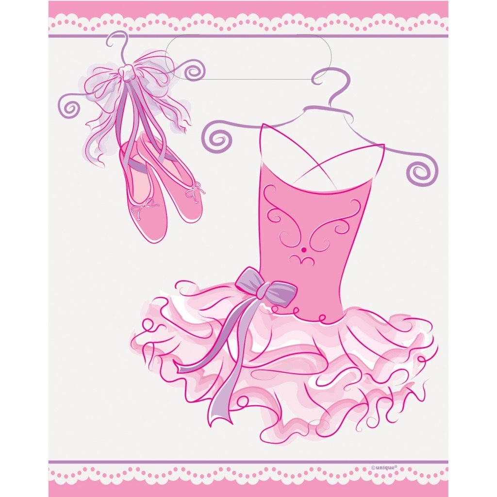 Pink Ballerina Loot Bags, 8ct 