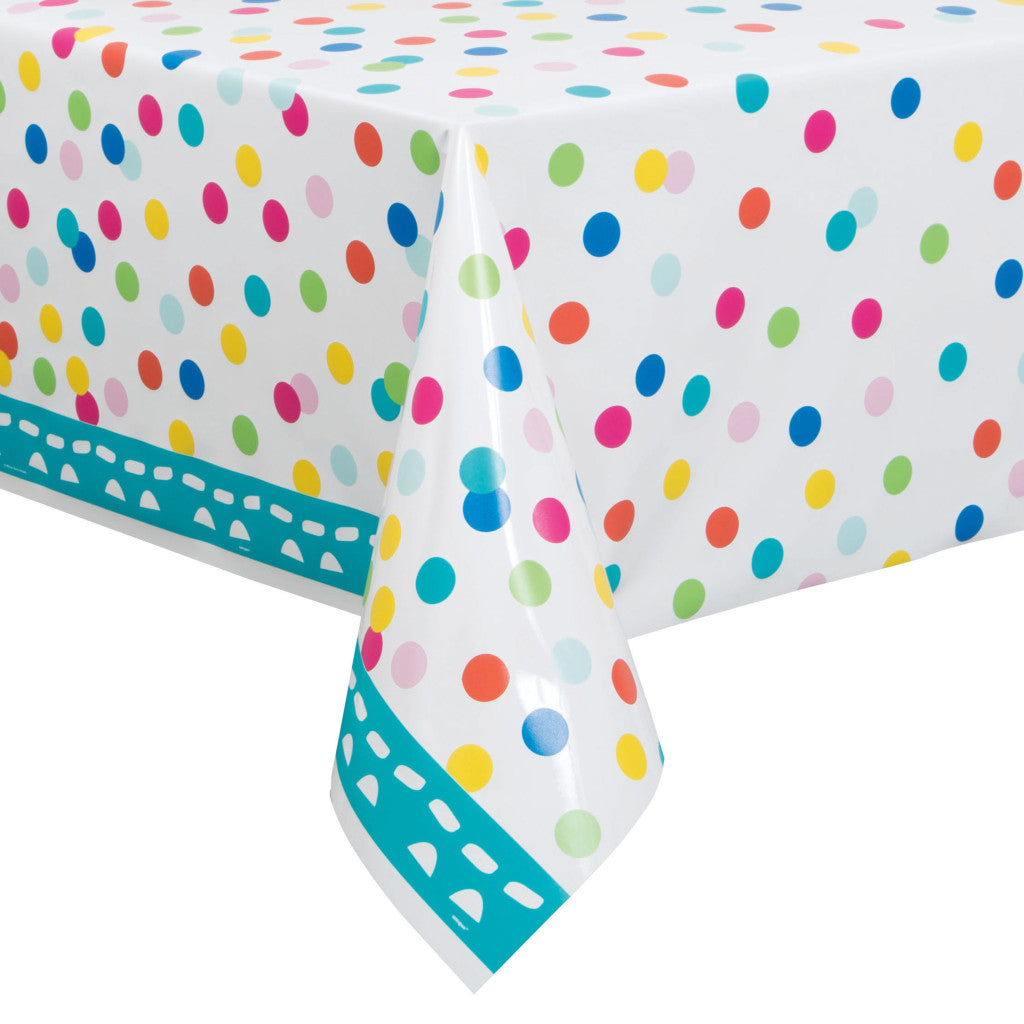 Table Cover 54in x 84in Confetti Cake Birthday 