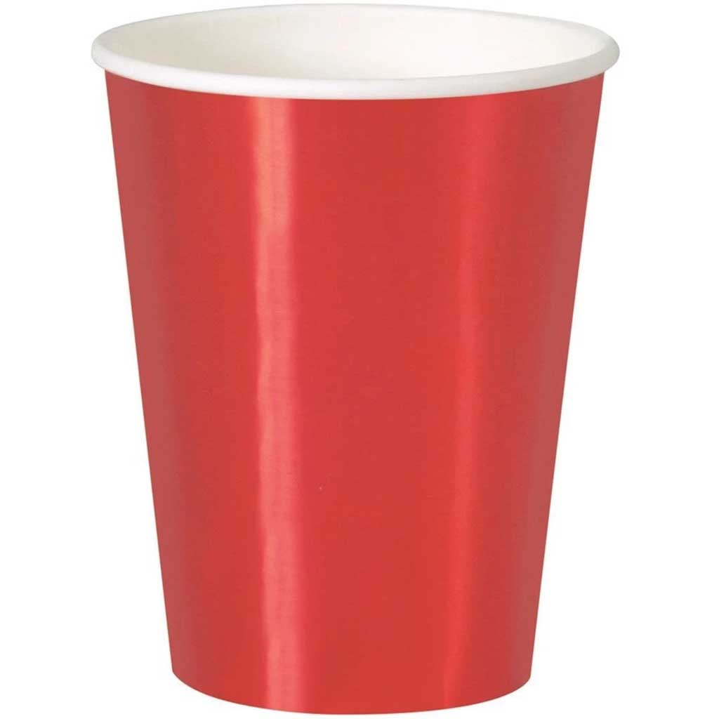 Red 12oz Cups, 8ct 