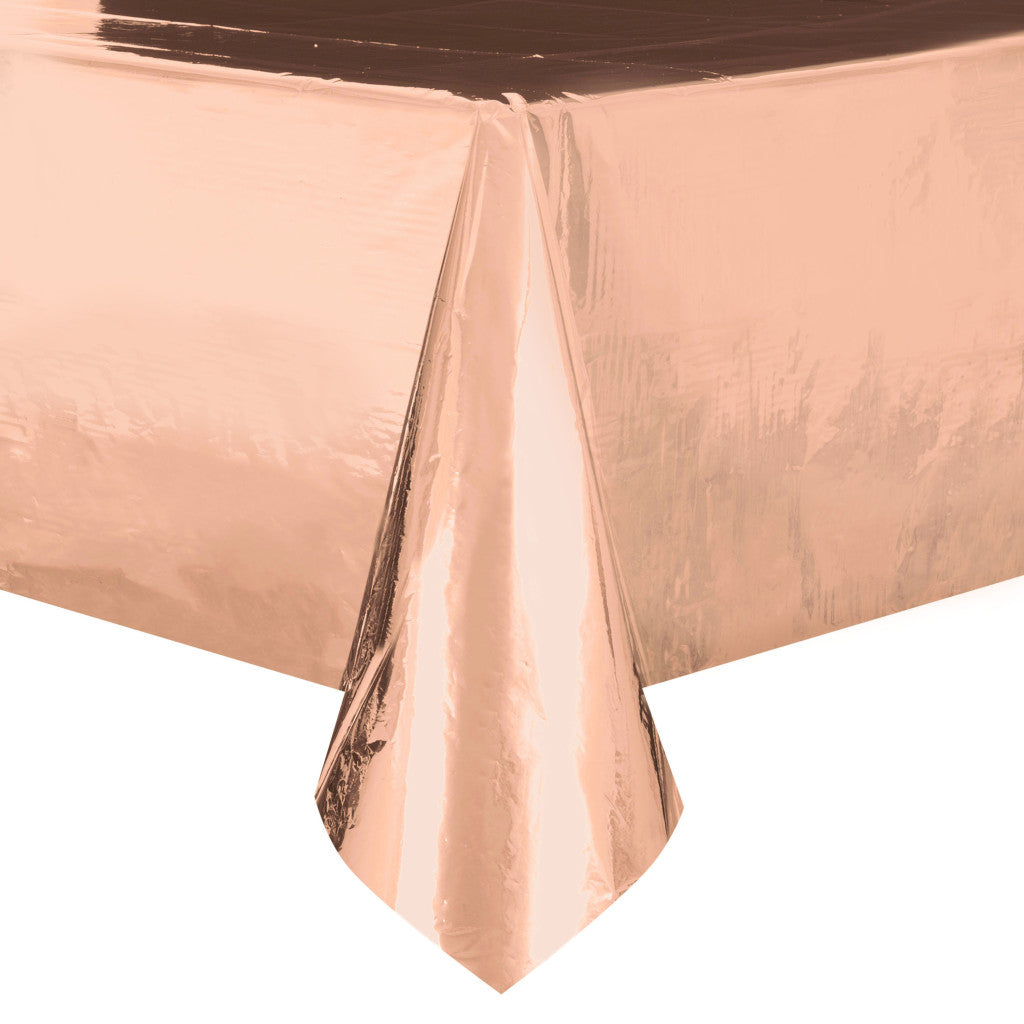 Rectangular Table Cover 54in x 108in Rose Gold 