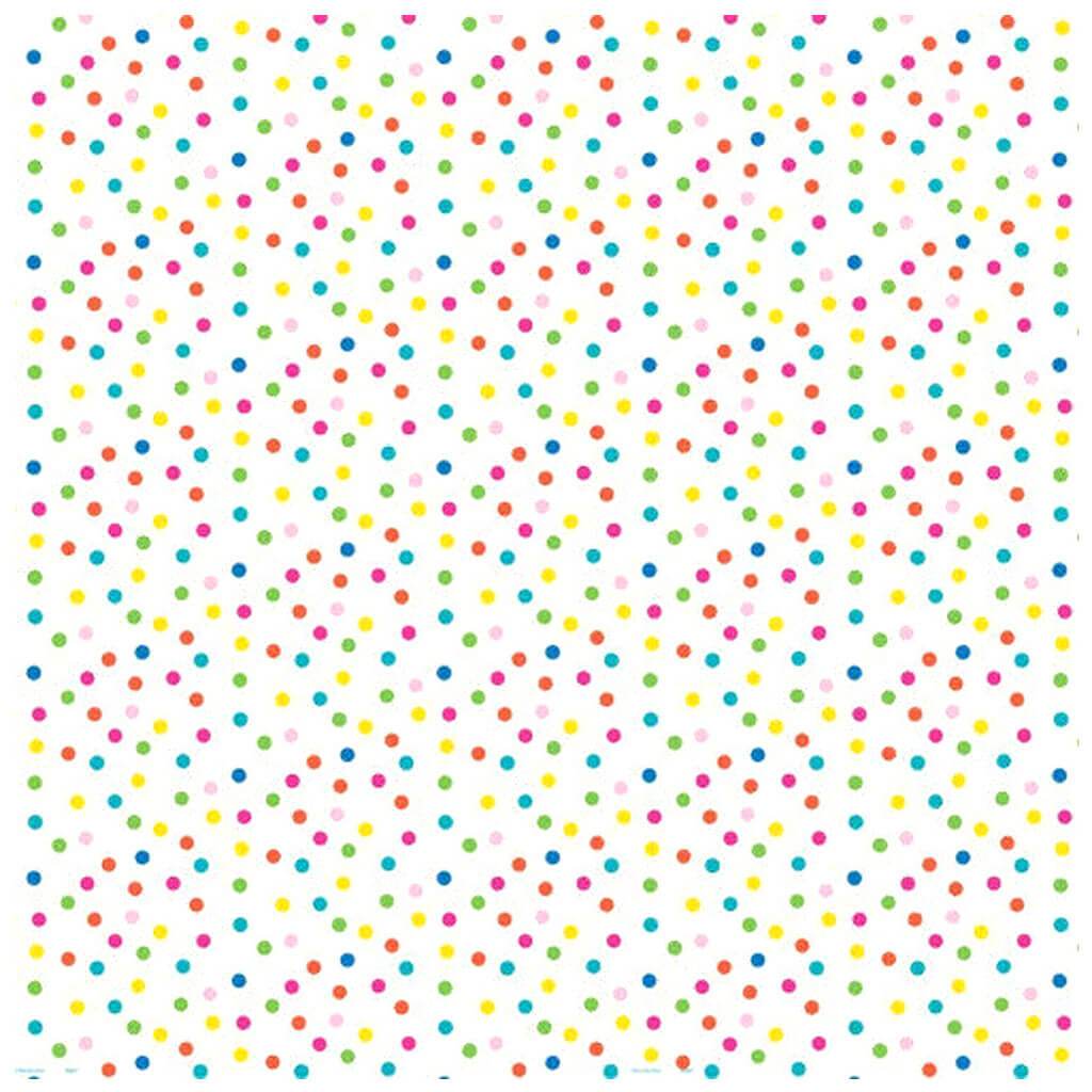 Rainbow Polka Dots Gift Wrap 5ft x 2.5ft