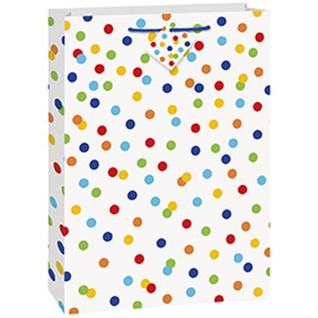 Rainbow Polka Dots Jumbo Gift Bag