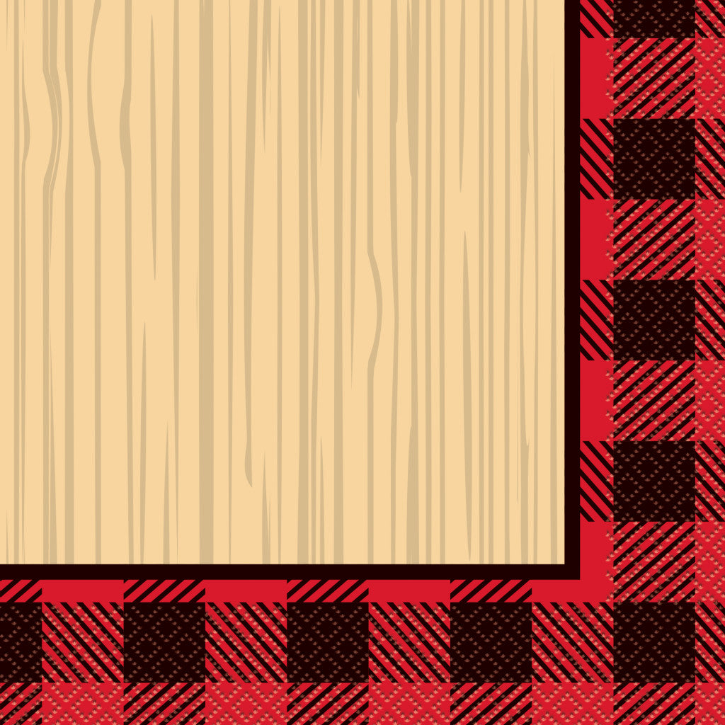 Plaid Lumberjack Luncheon Napkins, 16ct 