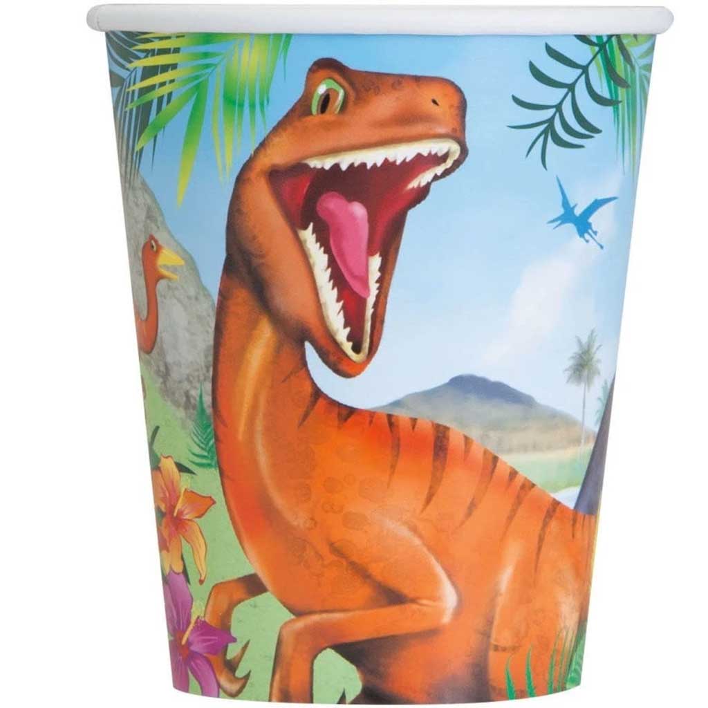 Dinosaur 9oz Cups, 8ct 