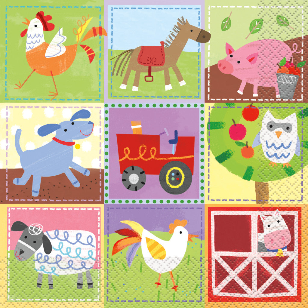 Farm Party Luncheon Napkins, 16ct 