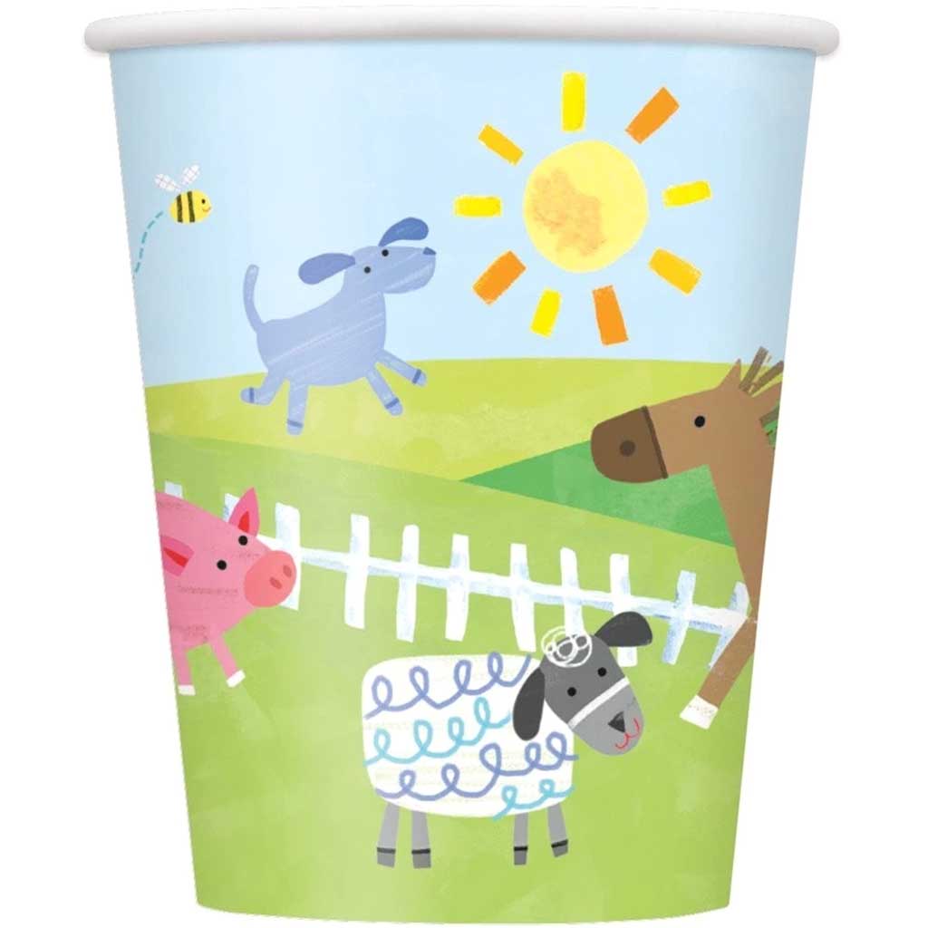 Farm Party 9oz Cups, 8ct 