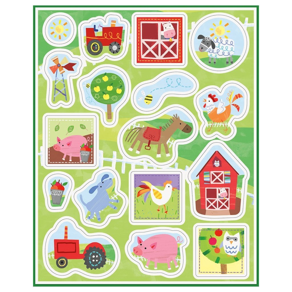 Farm Party Sticker Sheets, 4ct 