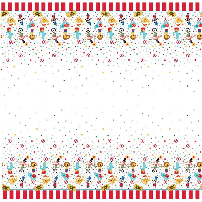 RectangularTable Cover, 54in x 84in Circus Carnival 