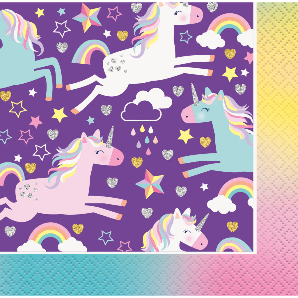 Unicorn Beverage Napkins, 16ct 