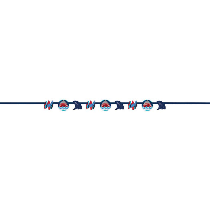 Banner Cut Out Shark Party 