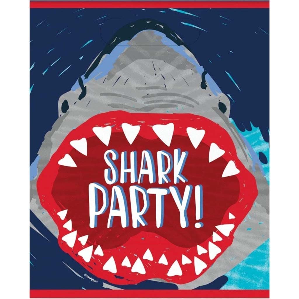 Shark Party Loot Bags, 8ct 