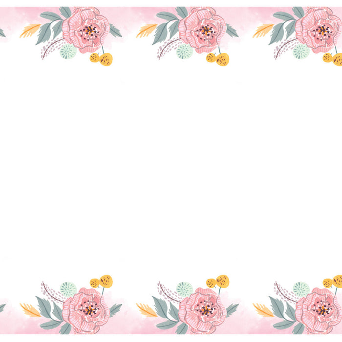 Rectangular Table Cover, 54in x 84in Paintd Floral 