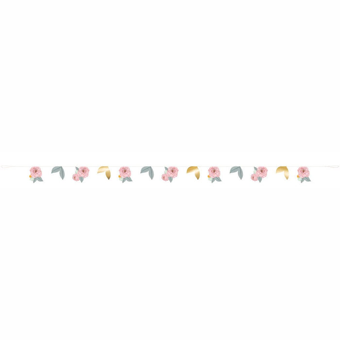 Banner Cut Out 9ft Painted Floral 