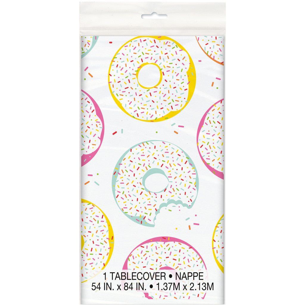 Rectangular Table Cover, 54in x 84in Donut Party 