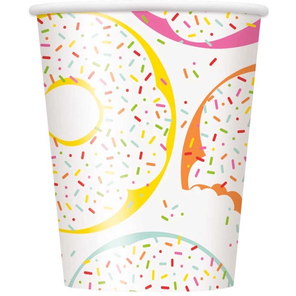 Donut Party 9oz Cups, 8ct 