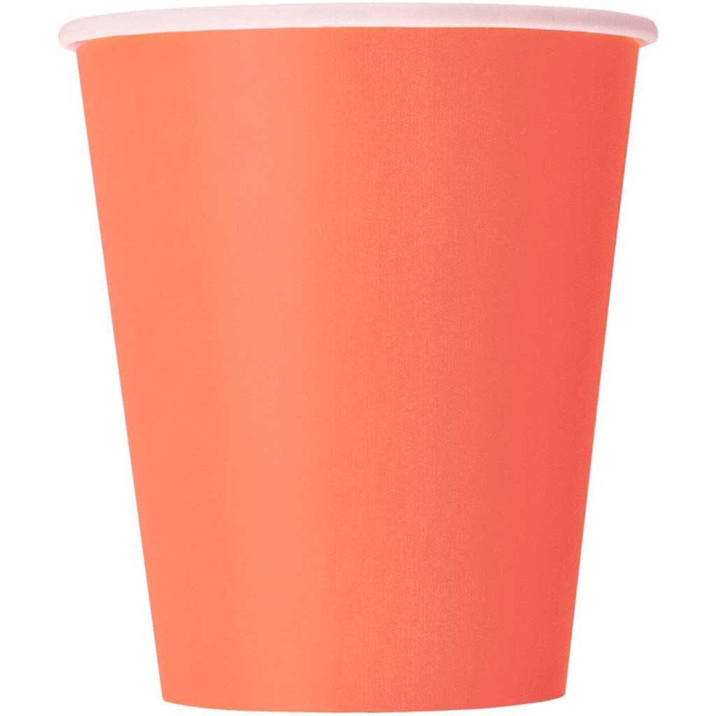 Coral 9oz Cups, 14ct 