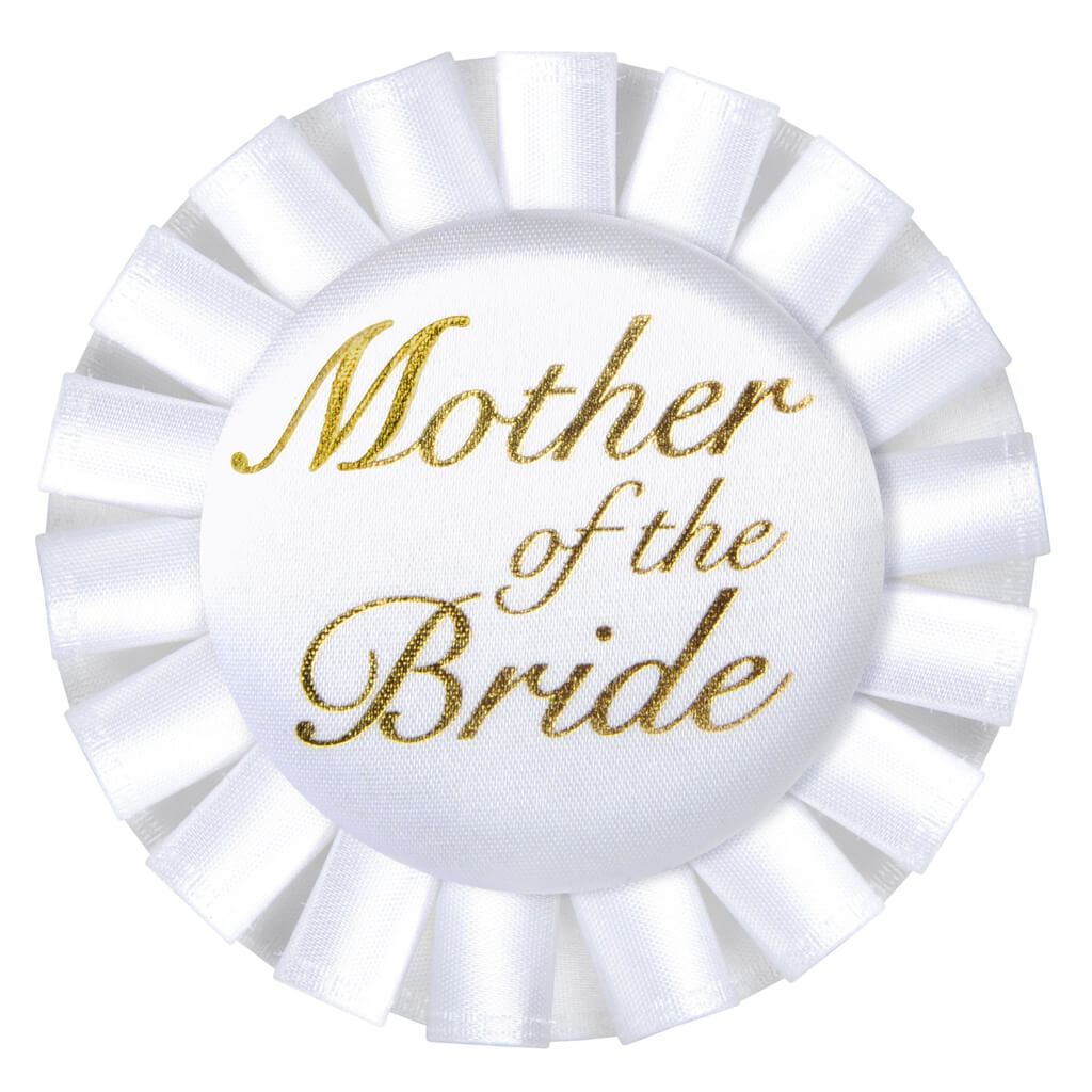 Mother of The Bride Satin Button 