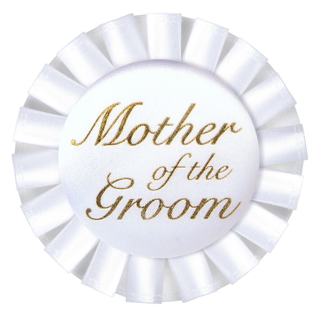 Mother of The Groom Satin Button 