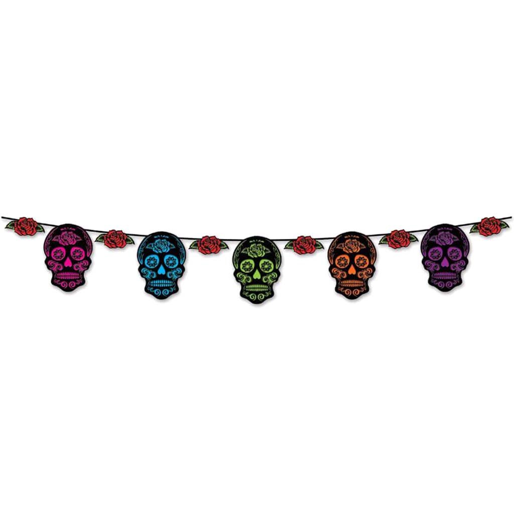 Streamer Day Of The Dead Sugar Skull 