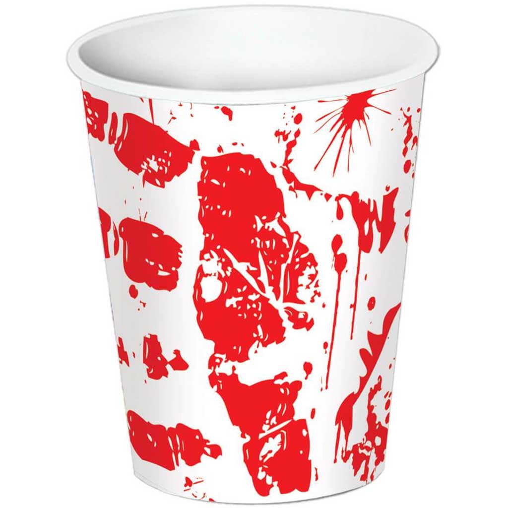 Bloody Handprints Beverage Cups 