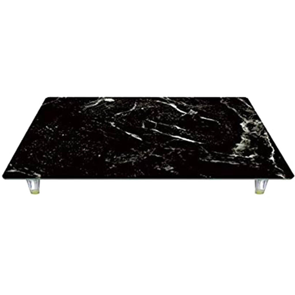 Black Marble Design Tempered Glass Instant Counter