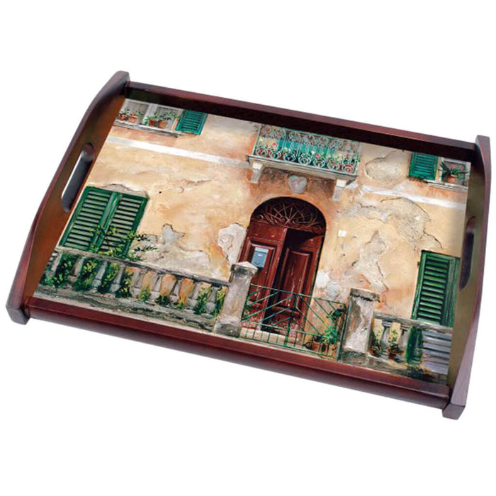 Wooden Tray Tuscan Doorways